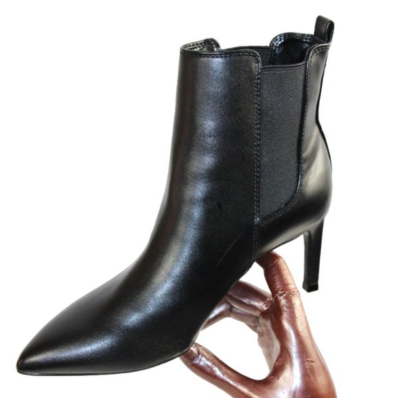 Calvin Klein Samara Black Stiletto Heel Pull On Bootie, Size 6.5 - Picture 5 of 9
